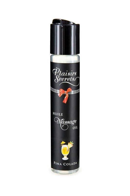 Huile de massage gourmande Pina Colada - Plaisirs Secrets