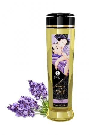 Huile de massage parfum lavande - Shunga