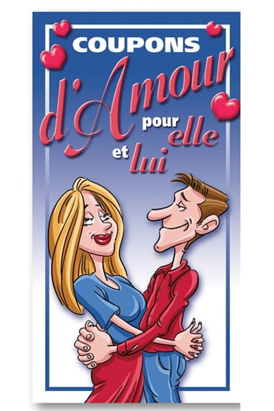 Jeu coquin à réaliser en couple soirée érotique Coupons d'Amour - Ozzé