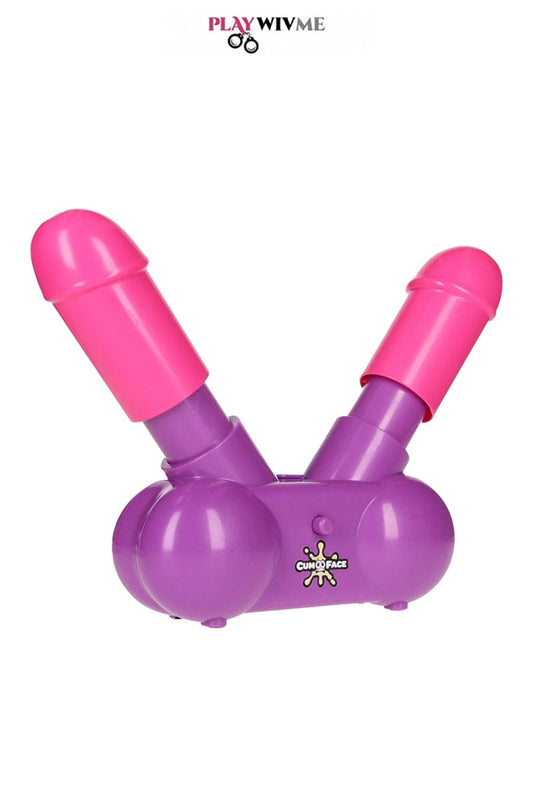 Jeu coquin pénis éjaculateur Cum Face Duel Pump Action - Playwivme