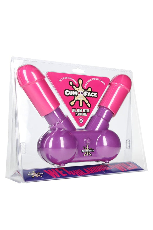 Jeu coquin pénis éjaculateur Cum Face Duel Pump Action - Playwivme