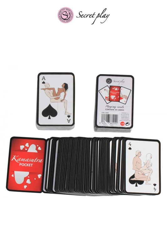 Jeu de 54 cartes Kamasutra idéal jeu coquin couple - Secret Play