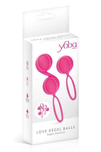 Kit 1 boule de Geisha solo + paire de boules rose en silicone étanche - Yoba
