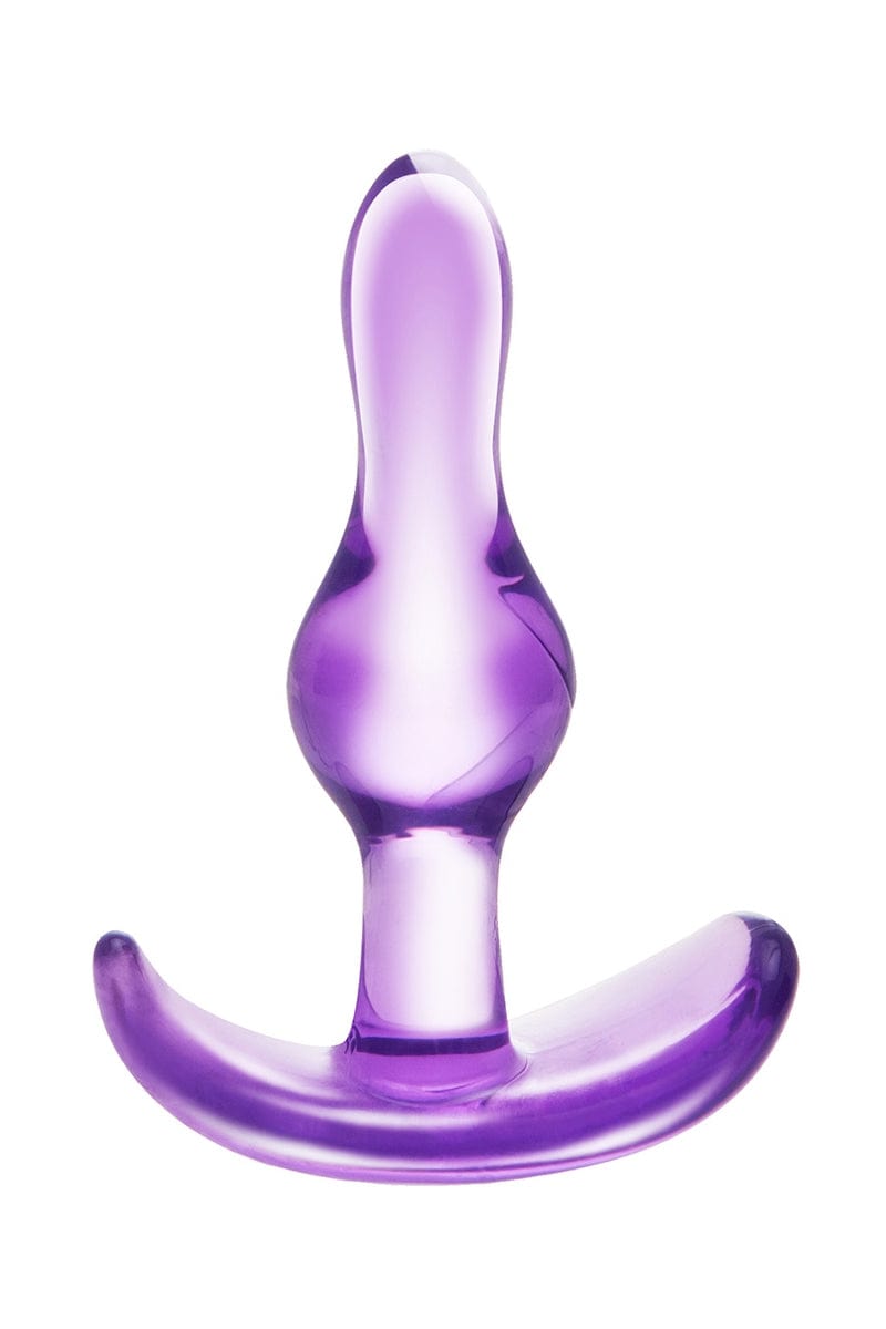 Kit 4 plug anal PVC couleur lilas spécial pour pratique débutante - Zahara