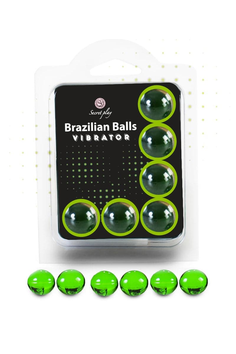 Kit 6 brazillian balls à base d'huile effet stimulant vibrator - Secret Play
