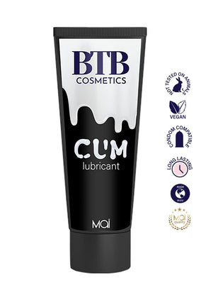 Lubrifiant effet sperme à base d'eau vegan 100 ml - BTB