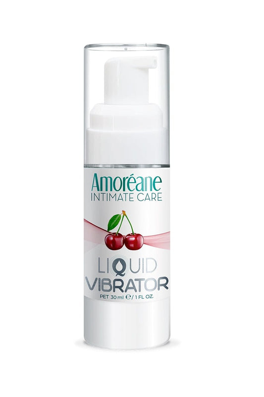 Lubrifiant intime à base d'eau avec effet vibrant cerise 30ml - Amoreane Med