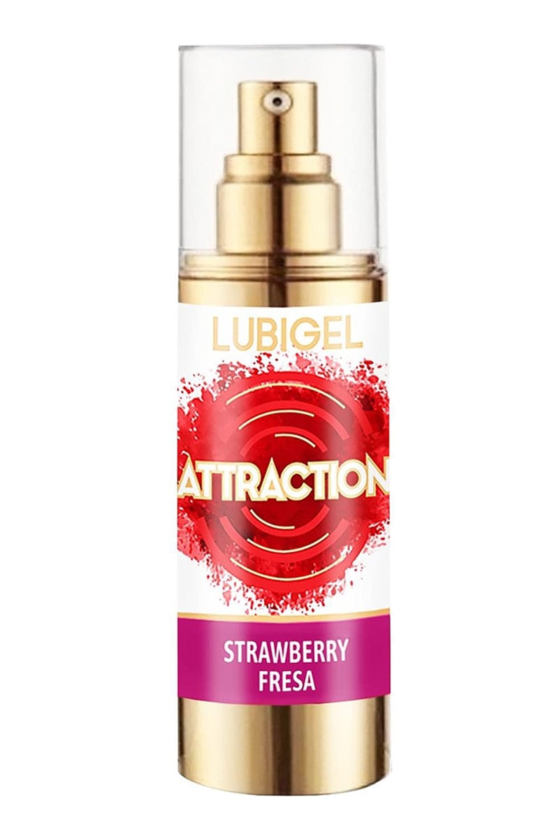 Lubrifiant stimulant à base d'eau parfumé à la fraise - Attraction