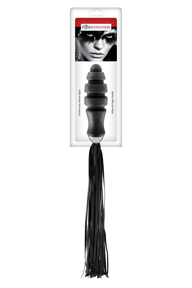 Martinet plug anal fouet double fonction 2 en 1 ogive - fetish tentation