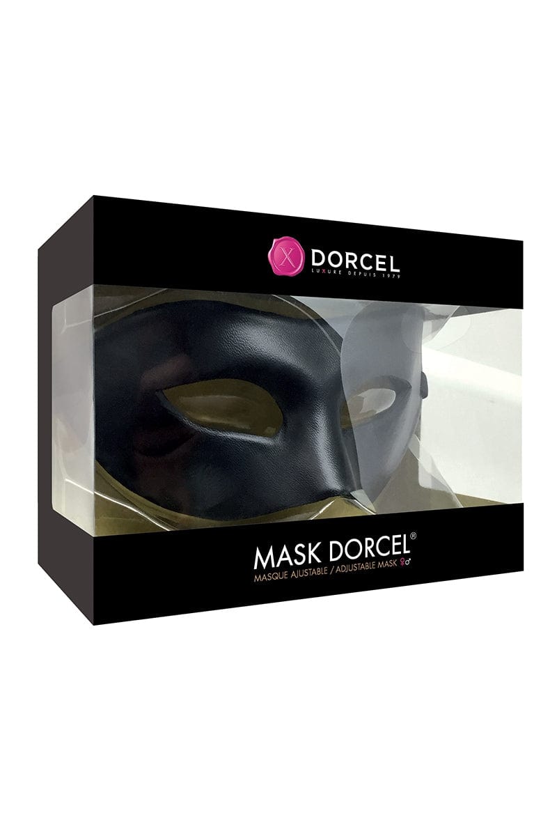 Masque fetish SM unisexe ajustable en faux cuir pour jeux de rôle en couple - Dorcel
