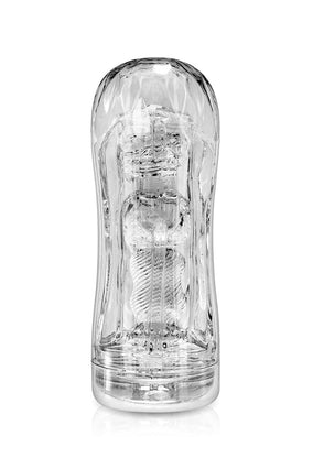 Masturbateur anal réaliste transparent pour homme 16.5cm - Blue Junker