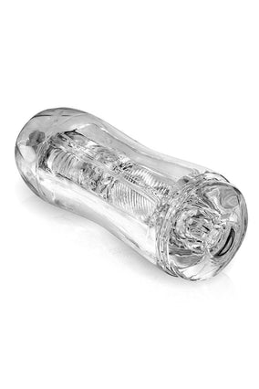 Masturbateur anal réaliste transparent pour homme 16.5cm - Blue Junker