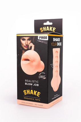 Masturbateur bouche pulpeuse pour hommeRealistic Blow Job 15cm - Shake