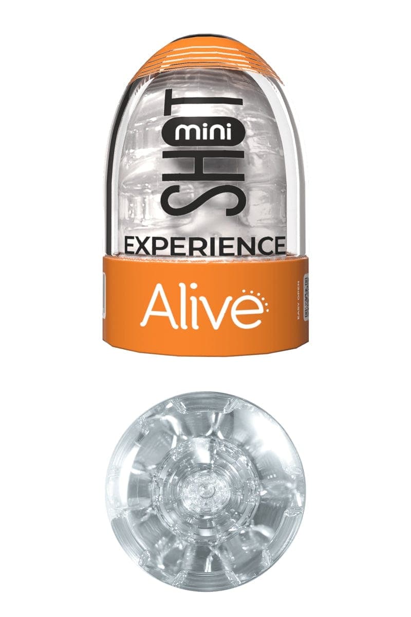 Masturbateur de poche transparent pour homme 8,5 x 5 cm - Alive