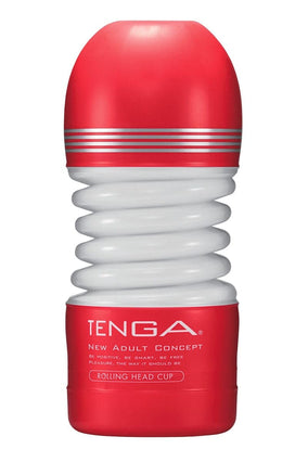 Masturbateur flexible à usage unique Rolling Head Cup 15cm - Tenga