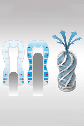 Masturbateur pour homme avec circulation d'air Flow Cup 15cm - Tenga