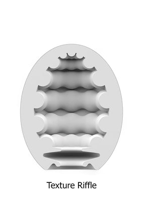 Masturbateur pour homme hyper extensible Egg Riffle 7cm - Satisfyer