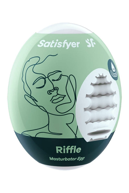 Masturbateur pour homme hyper extensible Egg Riffle 7cm - Satisfyer
