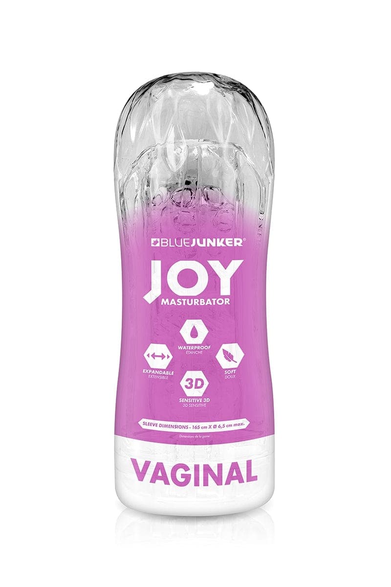Masturbateur vaginal stimulant intense réutilisable 16,5cm - Blue Junker