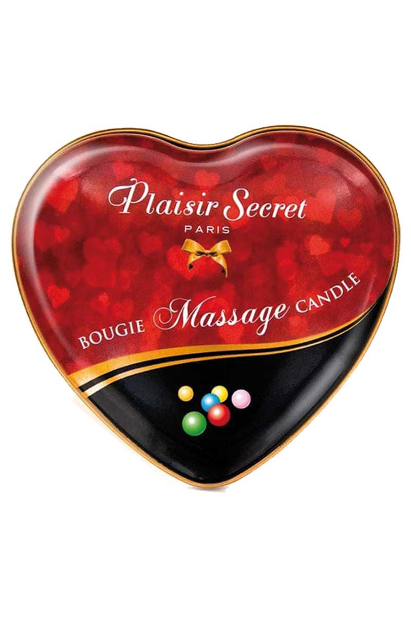 Mini bougie de massage Bubble Gum à usage unique - Plaisir Secret