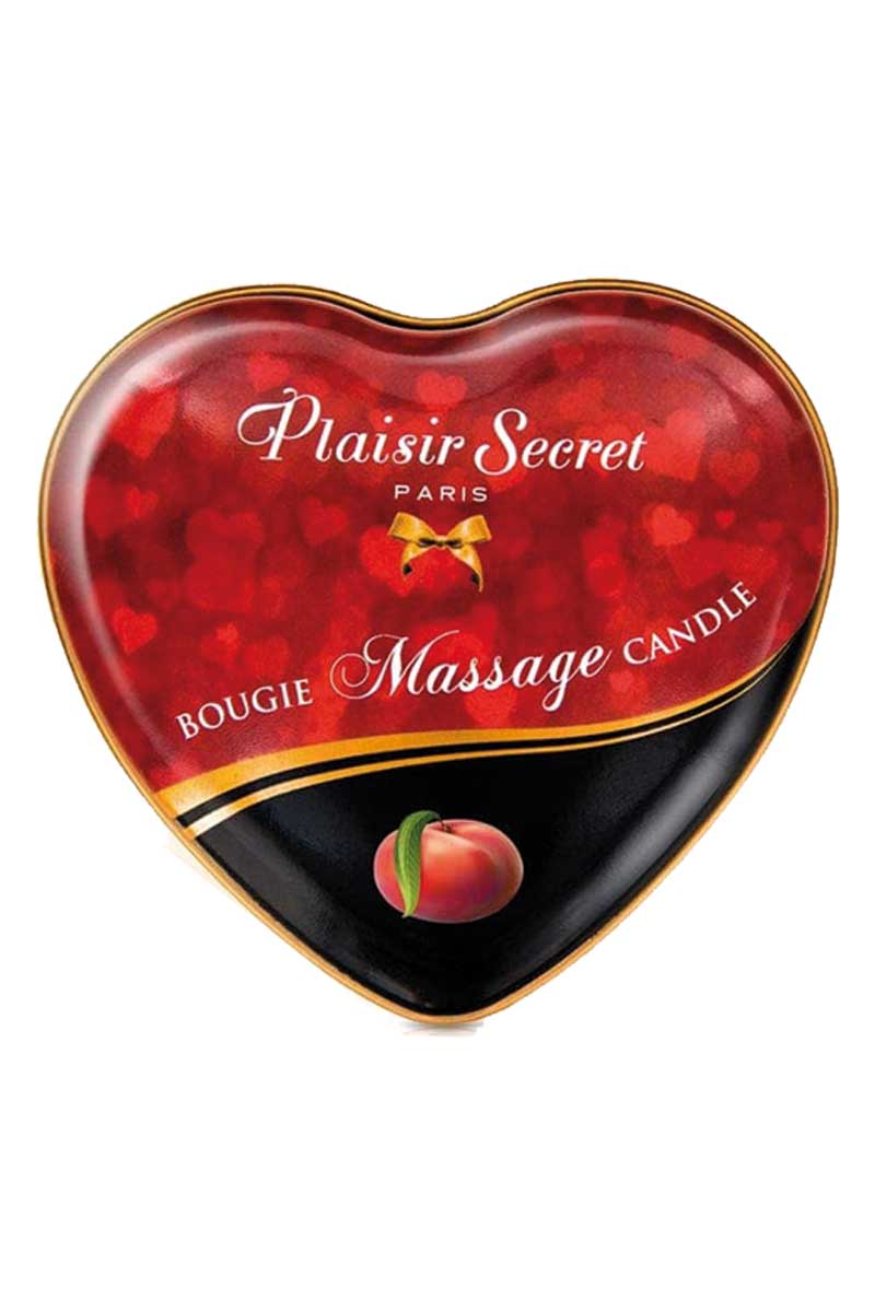 Mini bougie de massage Pêche de vigne made in France - Plaisir Secret