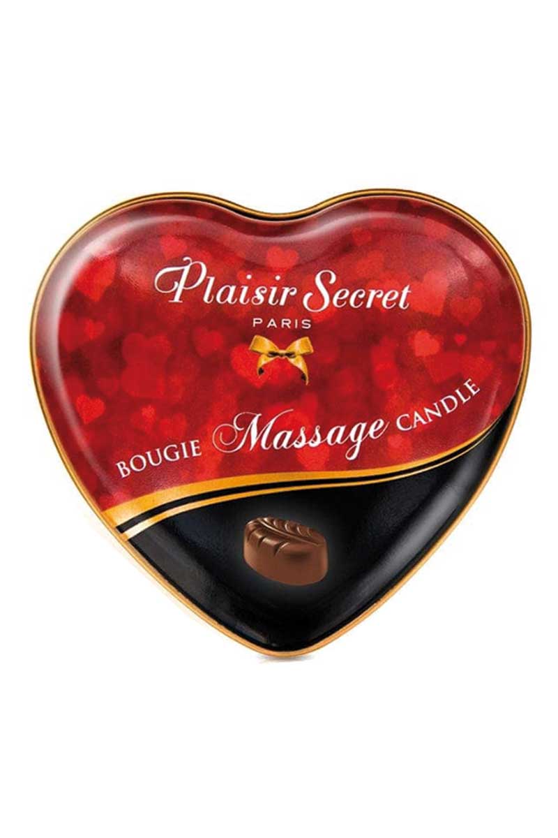 Mini bougie massage cire douce et soyeuse chocolat - Plaisir Secret