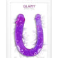 Mini Double dong semi rigide en jelly Glamy 27cm - Steven Créations