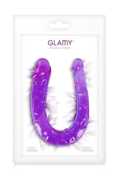 Mini Double dong semi rigide en jelly Glamy 27cm - Steven Créations