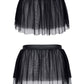 Mini jupe noire en maille transparente pour hommes - Regnes