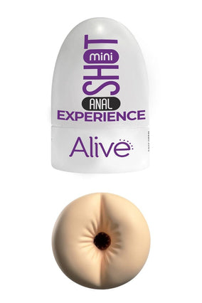 Mini masturbateur anal doux et texturé 8,5 x 5 cm de poche - Alive