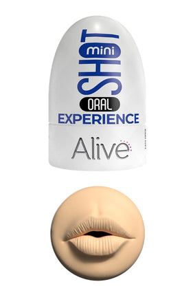 Mini masturbateur de poche masculin forme de bouche 8,5 x 5 cm - Alive