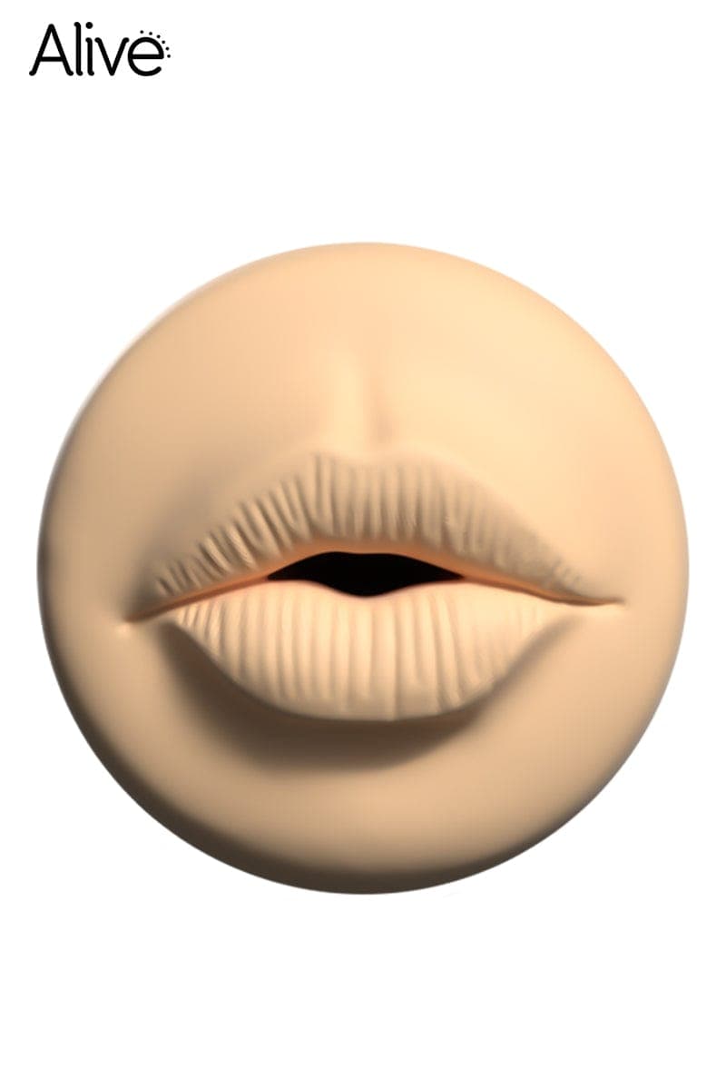 Mini masturbateur de poche masculin forme de bouche 8,5 x 5 cm - Alive