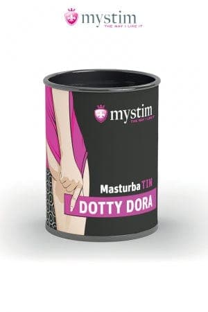 Mini masturbateur masculin 100% élastomère MasturbaTIN Dotty Dora - Mystim