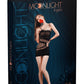 Mini robe sexy en résille noire effet transparent N°12 - Moonlight lingerie TU / Noir