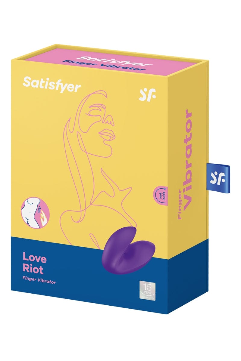 Mini stimulateur vibrant unisexe Love Riot violet - Satisfyer