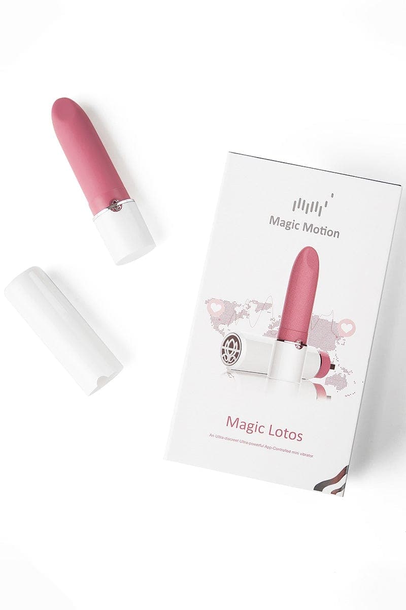 Mini vibro connecté rouge à lèvres  Magic Lotos USB 10cm - Magic Motion