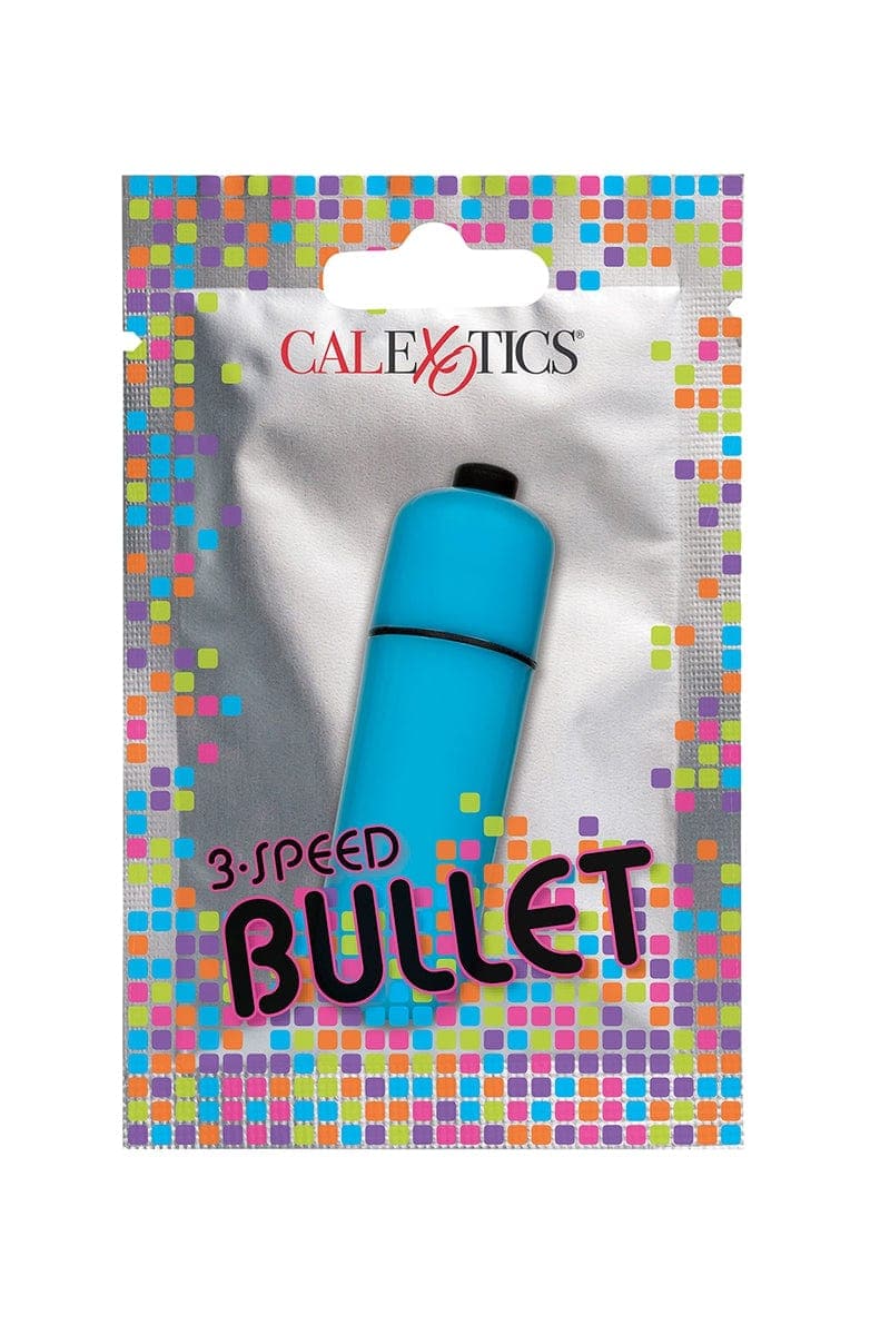 Mini vibro de voyage Bullet bleu 3 vitesses + piles incluses - CalExotics