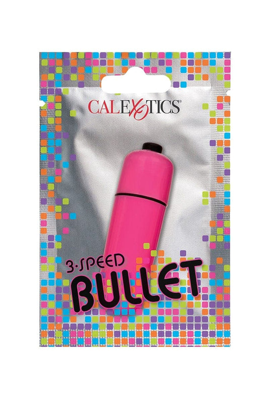 Mini vibro de voyage Bullet rose 3 vitesses stimulateur + 3 piles - CalExotics