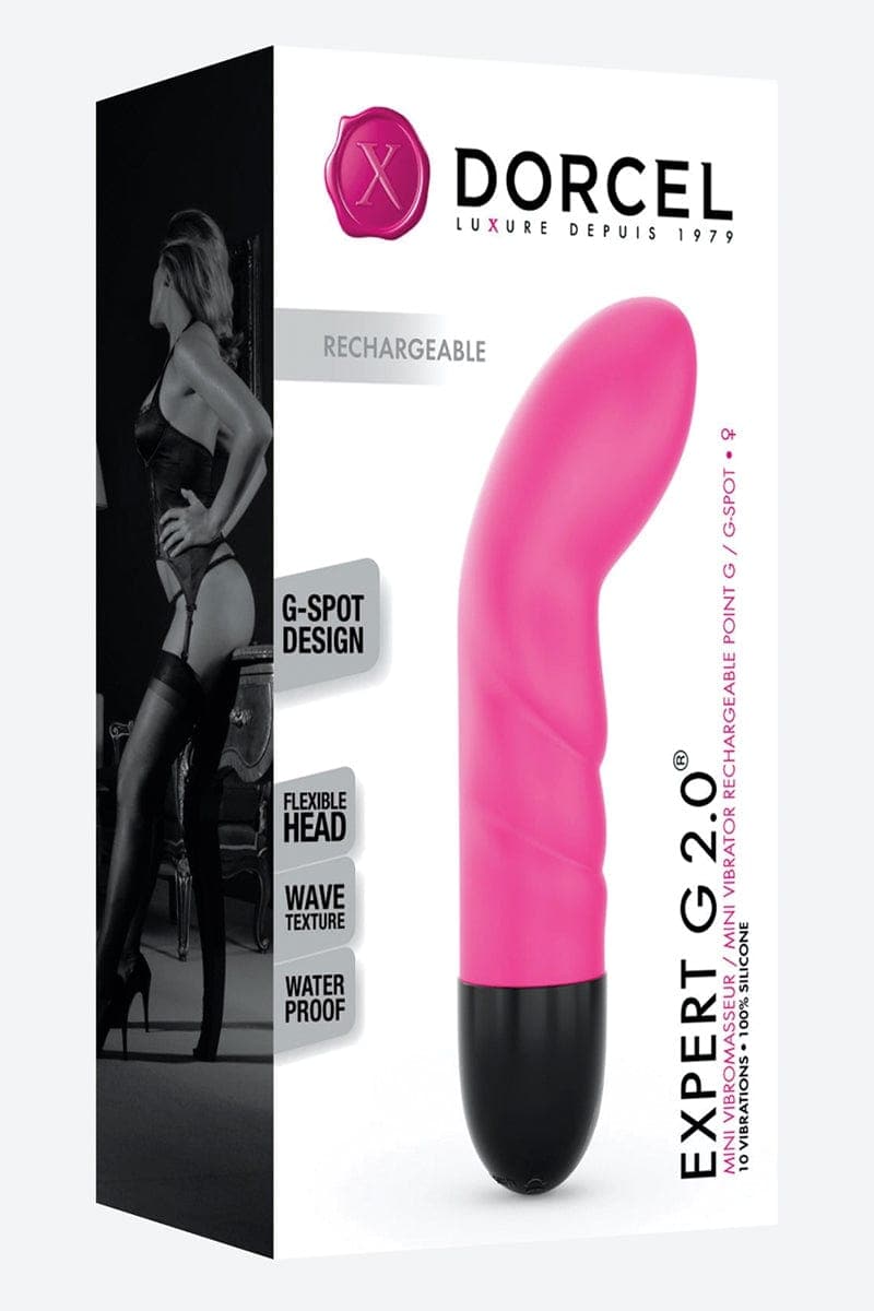 Mini vibro Expert spécial point G 2.0 rechargeable 16,8cm - Marc Dorcel