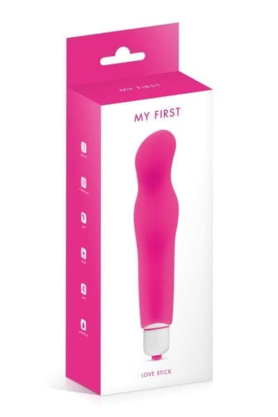 Mini vibro stimulateur bullet + gaine amovible Love Stick 14,2cm - My First