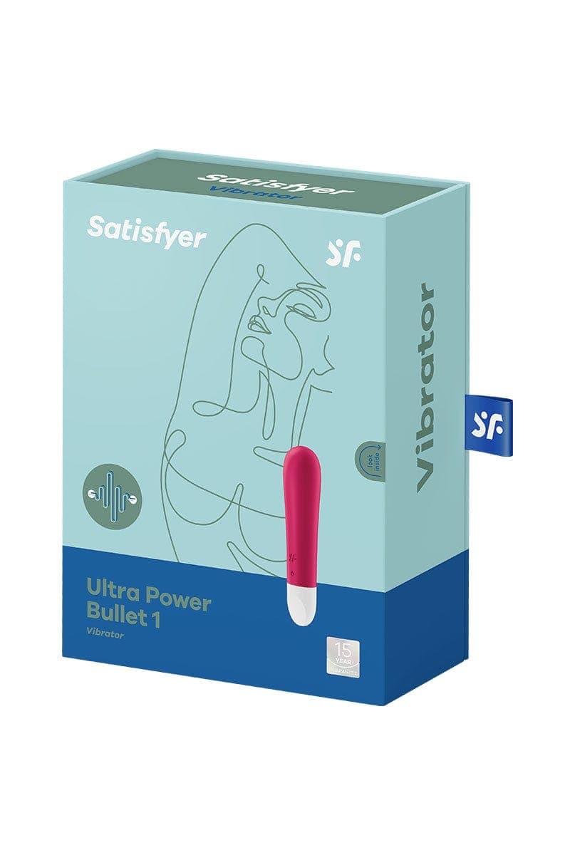 Mini vibro Ultra power bullet 1 rouge 12 modes de vibrations - Satisfyer