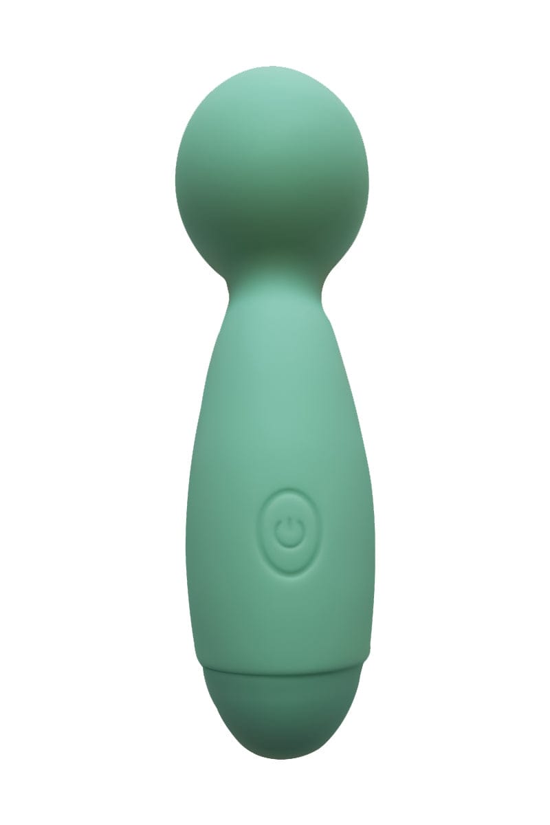 Mini vibro wand à piles en silicone 13,4 x 4cm Smally - Wooomy