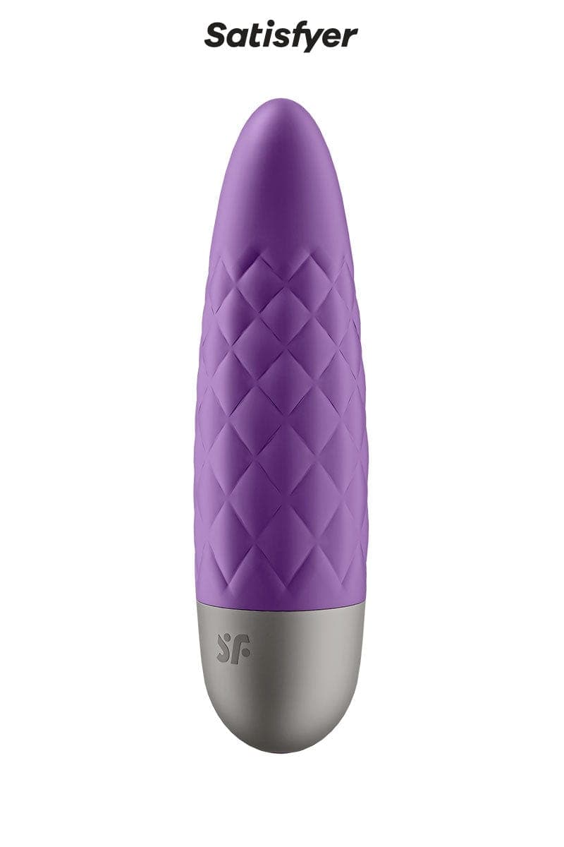 Mini vibromasseur silencieux Ultra power bullet 5 violet 9cm - Satisfyer