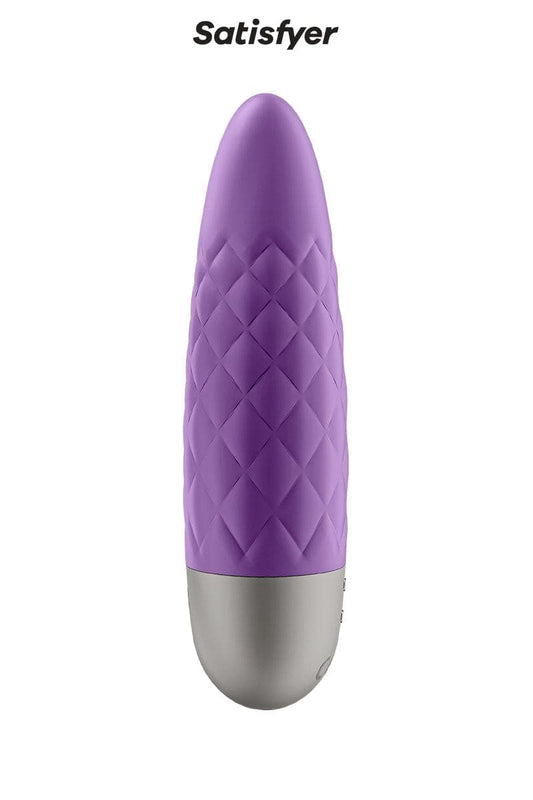 Mini vibromasseur silencieux Ultra power bullet 5 violet 9cm - Satisfyer