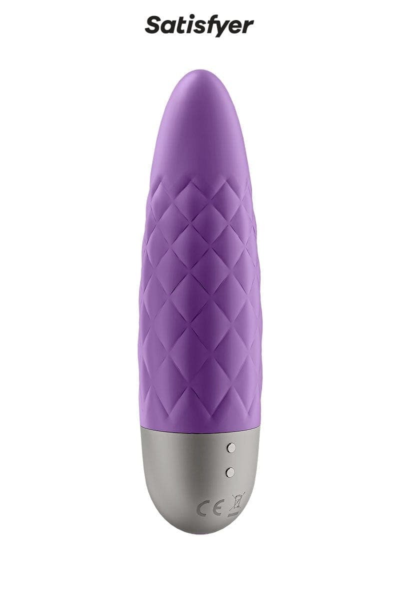 Mini vibromasseur silencieux Ultra power bullet 5 violet 9cm - Satisfyer