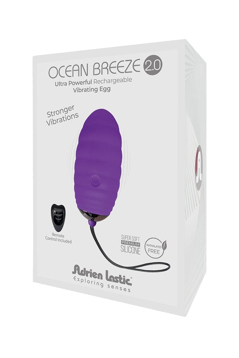 Oeuf vibrant sexy pour couple Ocean Breeze V2 7,5cm violet - Adrien Lastic