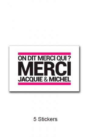 Pack 5 stickers vinyl J&M n°3 - Jacquie & Michel