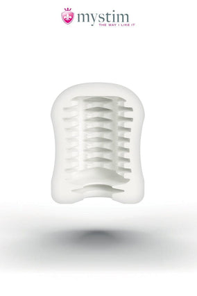 Petit masturbateur de poche MasturbaTIN Ribbed Ricky 4,5cm - Mystim