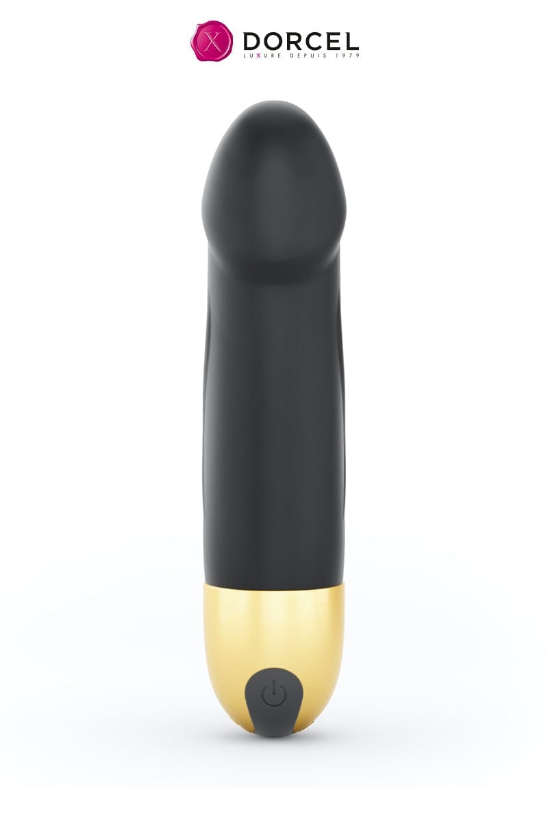 Petit vibro féminin poing G rechargeable Real Vibration gold S 2.0 - Dorcel