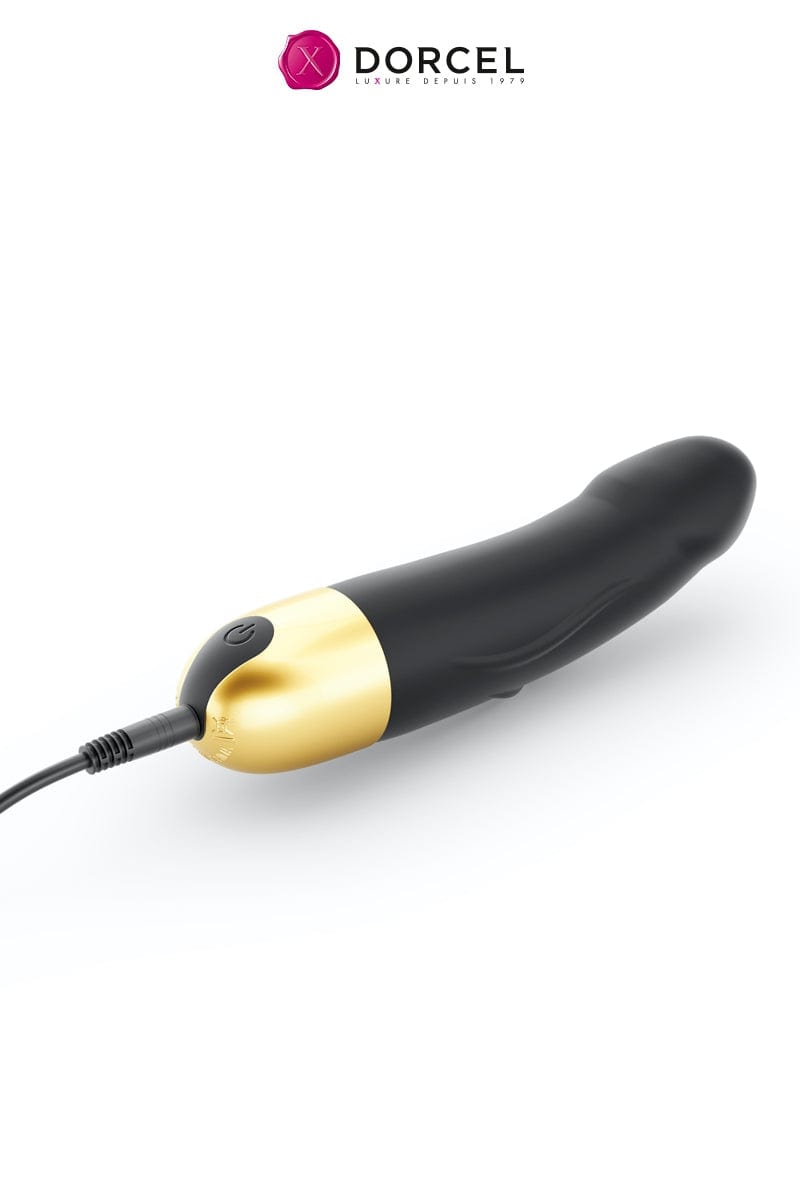 Petit vibro féminin poing G rechargeable Real Vibration gold S 2.0 - Dorcel